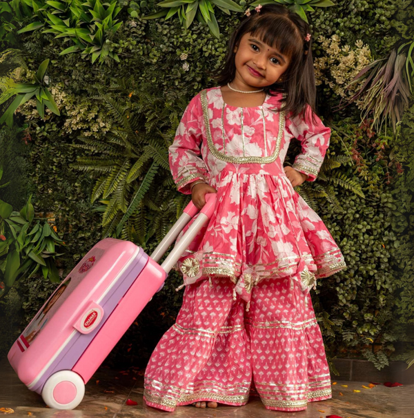 3-Piece Anarkali Sharara Set