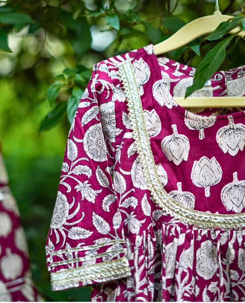 Veraa Anarkali Sharara Set for Girls