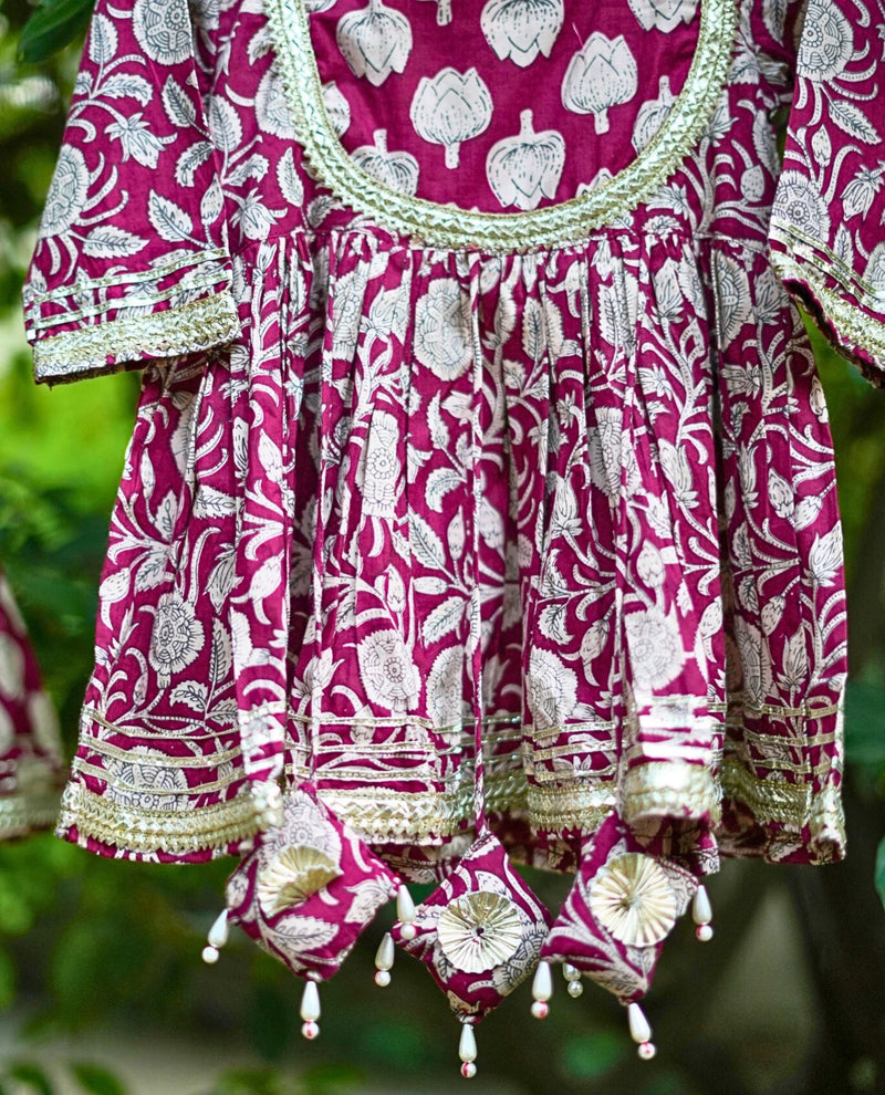 Veraa Anarkali Sharara Set for Girls