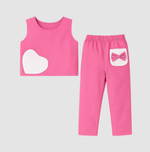 Cotton Woven Sleeveless Co-ord Set for Girls